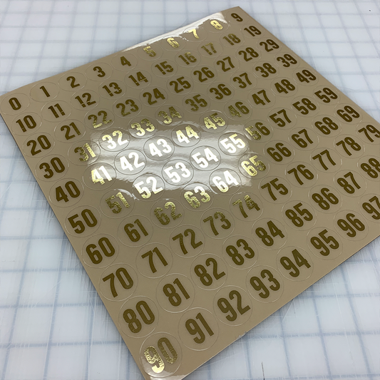 Circle Number Decals | Football, Baseball & Softball