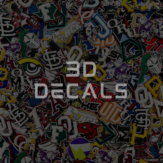 3D Batting Helmet Decals | Baseball & Softball Helmets