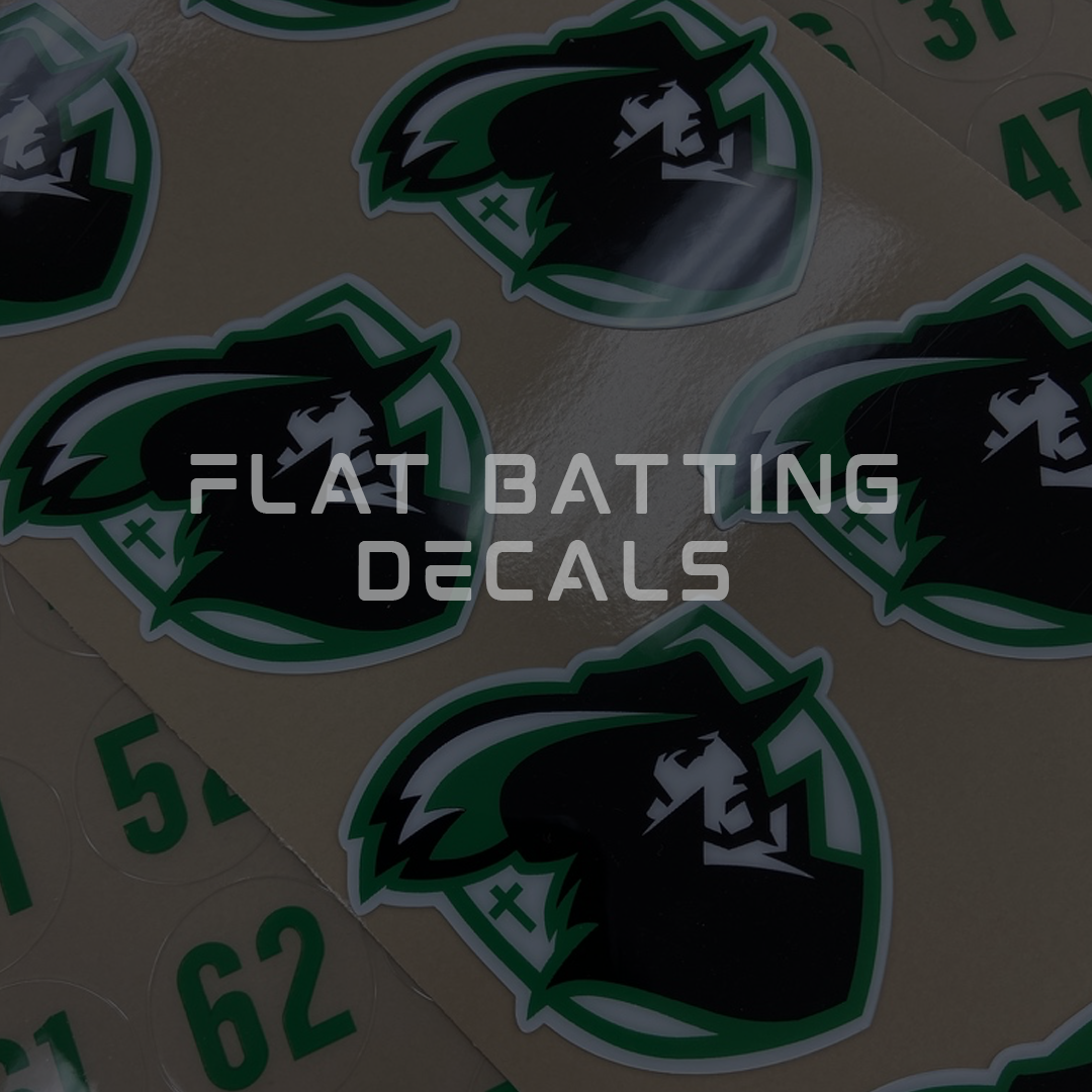 Batting Helmet Decals | Pro-Grade Baseball & Softball Helmet Stickers