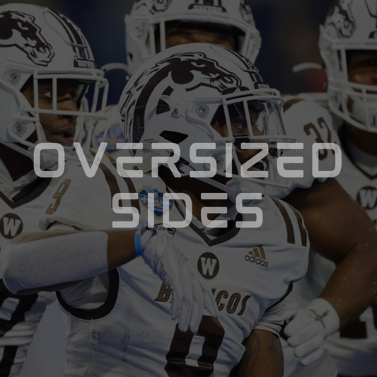 Oversized Size Football Helmet Side Decals