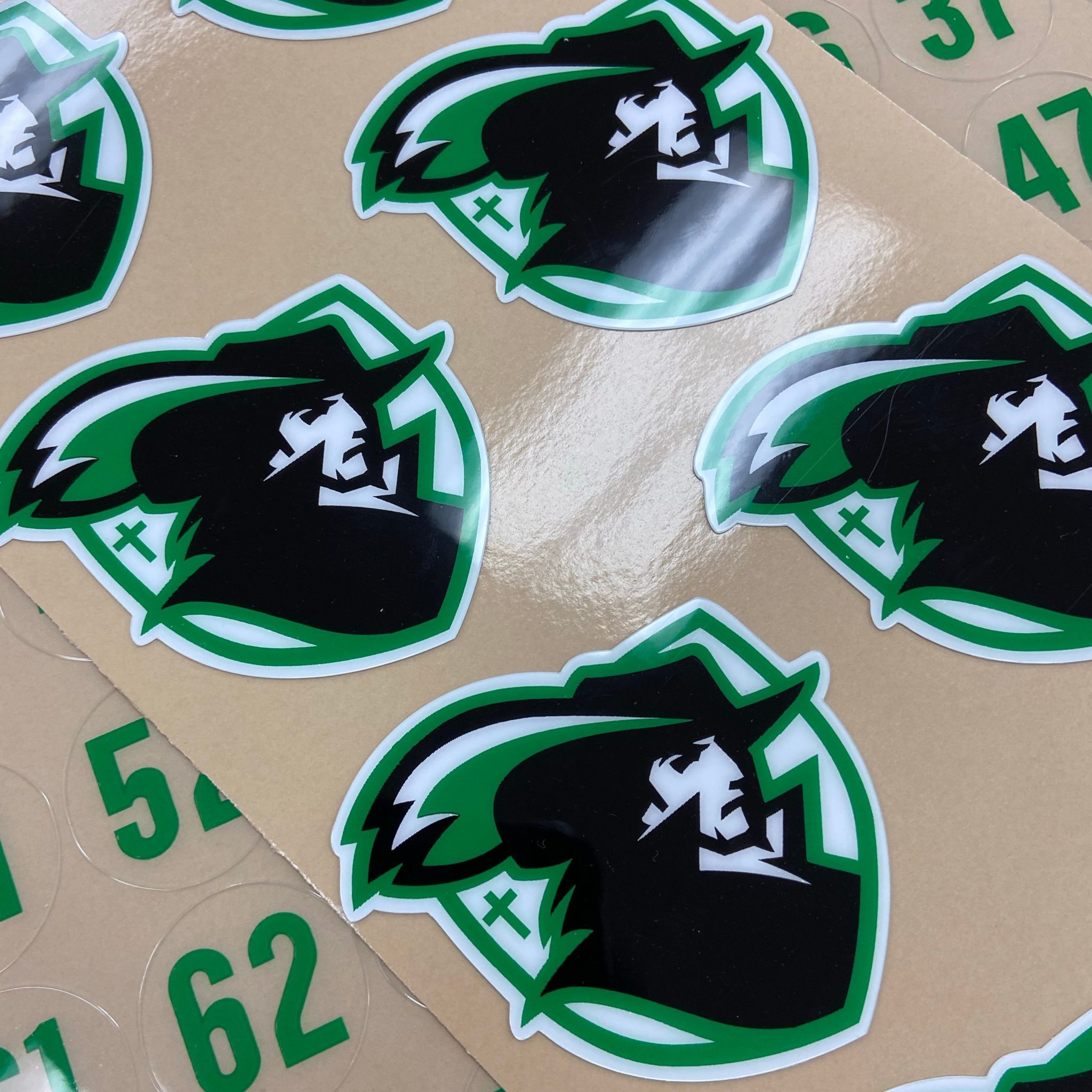 Baseball/Softball Helmet Decals Front Mascot Game Day Skinz