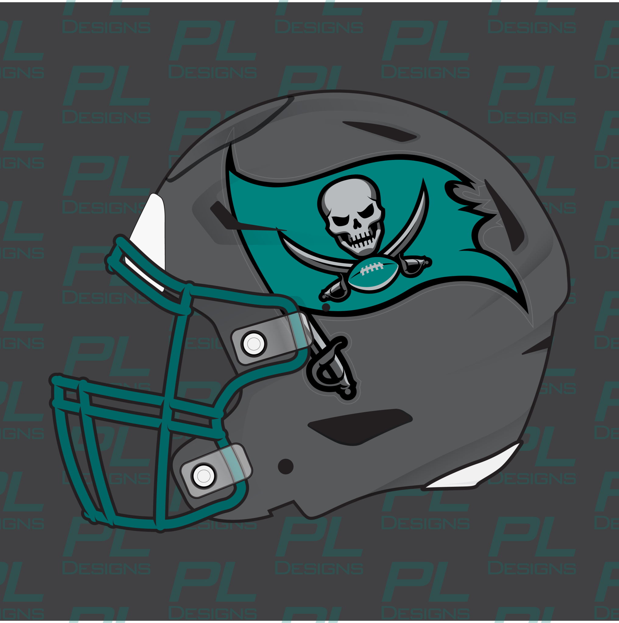 Football Helmet Side Decals – Oversized – Game Day Skinz